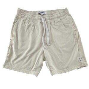 Maamgic Mens Knit Cozy Knitted Casual Shorts in Tan Brown color size Medium